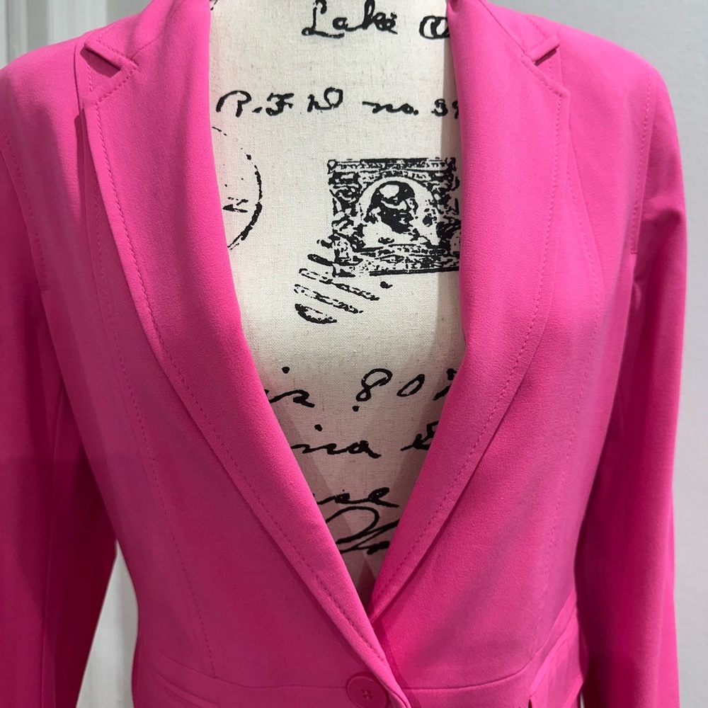 New York & Company Pink Blazer Tailored Design - Picture 5 of 6